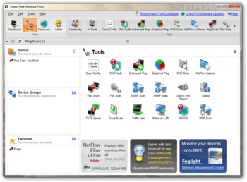 Quest Free Network Tools screenshot