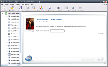 Question Writer screenshot