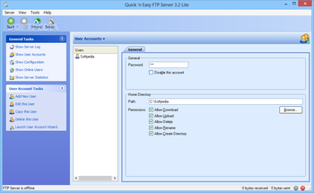Quick 'n Easy FTP Server Lite screenshot 2