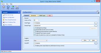 Quick 'n Easy Web Server screenshot 2