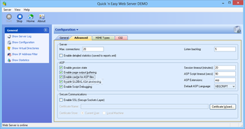Quick 'n Easy Web Server screenshot 3