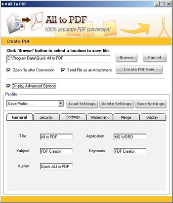 Quick All to PDF screenshot 2