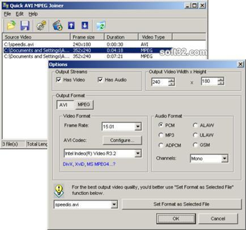 Quick AVI MPEG Joiner screenshot 3