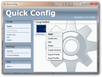 Quick Config screenshot