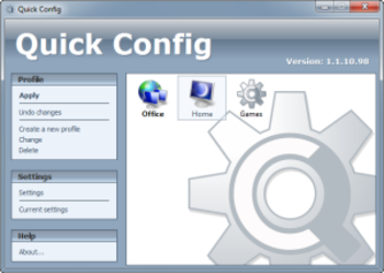 Quick Config Portable screenshot