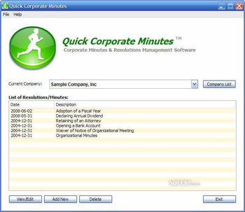 Quick Corporate Minutes screenshot 2