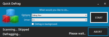 Quick Defrag screenshot 2