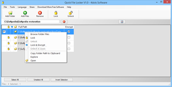 Quick File Locker screenshot 2