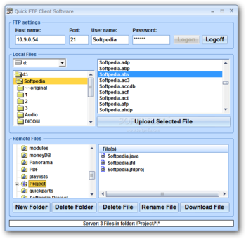 Quick FTP Client Software screenshot