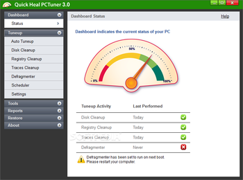 Quick Heal PCTuner screenshot