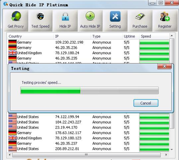 Quick Hide IP Platinum screenshot