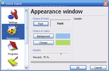 Quick Input screenshot 2
