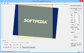 QUick JPEG Resize and Crop screenshot
