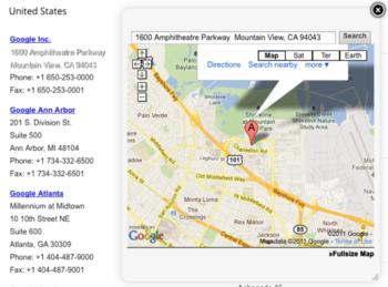 Quick Maps for Firefox screenshot