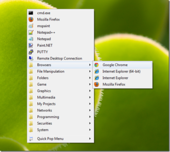 Quick Pop Menu screenshot