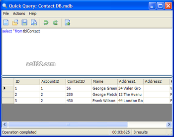 Quick Query screenshot