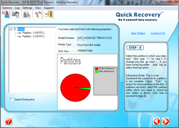 Quick Recovery for FAT and NTFS screenshot 2
