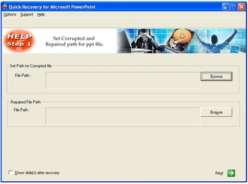 Quick Recovery for Microsoft PowerPoint screenshot
