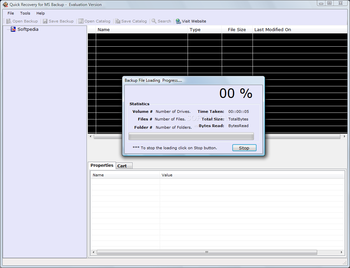 Quick Recovery for MS Backup screenshot