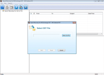 Quick Recovery for MS Exchange OST - MS Outlook PST screenshot
