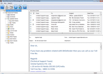 Quick Recovery for MS Exchange OST - MS Outlook PST screenshot 3