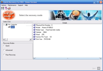 Quick Recovery for Novell Netware NSS screenshot