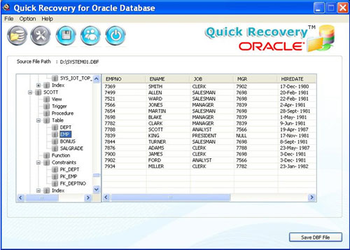 Quick Recovery for Oracle Database screenshot