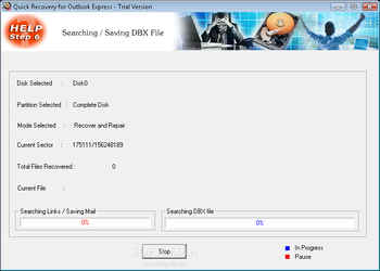 Quick Recovery for Outlook Express screenshot 4