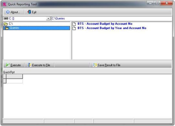 Quick Reporting Tool - End User Module screenshot