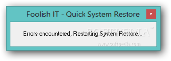 Quick System Restore screenshot