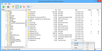 Quick View Folder Size screenshot