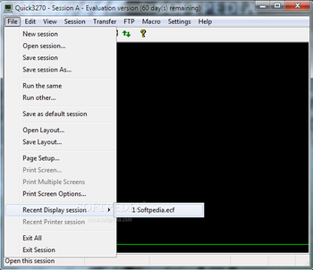 Quick3270 screenshot