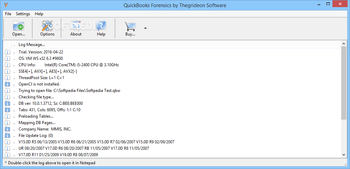 QuickBooks Forensics screenshot