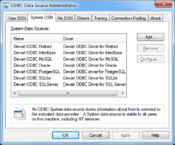 QuickBooks ODBC Driver (32/64 bit) screenshot