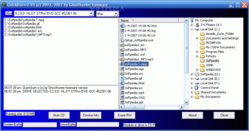 QuickBurn screenshot
