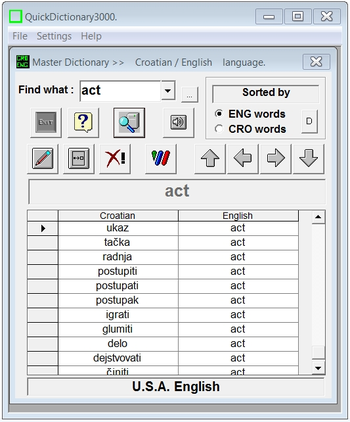 QuickDictionary3000 screenshot