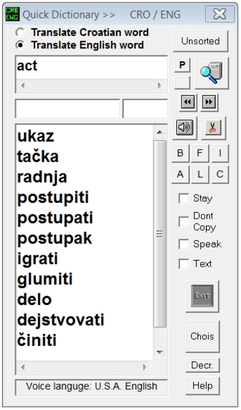 QuickDictionary3000 screenshot 2
