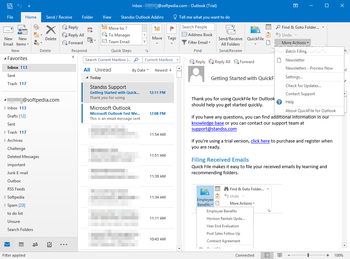 Quickfile for Outlook screenshot 2