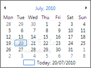 QuickMonth Calendar screenshot