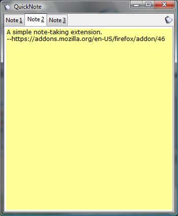 QuickNote screenshot