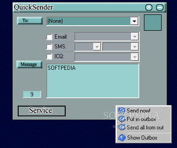 QuickSender screenshot 2