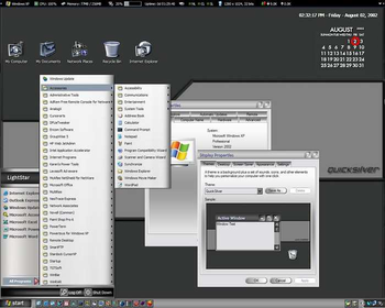 QuickSilver XP Theme screenshot