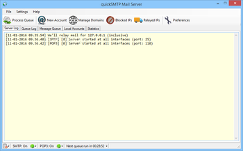 quickSMTP screenshot