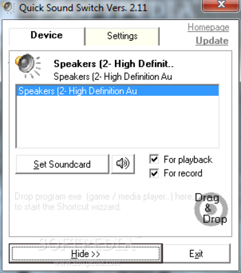 QuickSoundSwitch screenshot 4