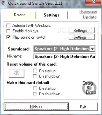 QuickSoundSwitch screenshot 5