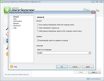 Quicksys RegCleaner 2009 screenshot 5