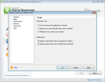 Quicksys RegCleaner 2009 screenshot 6