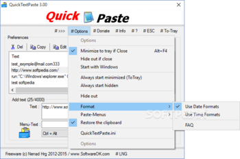 QuickTextPaste screenshot 2