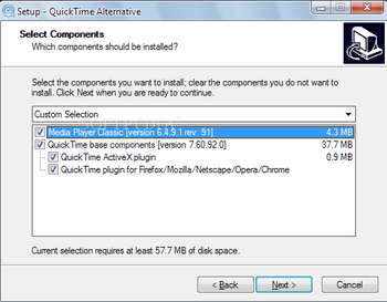 QuickTime Alternative screenshot