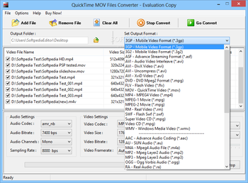 QuickTime MOV Files Converter screenshot 2